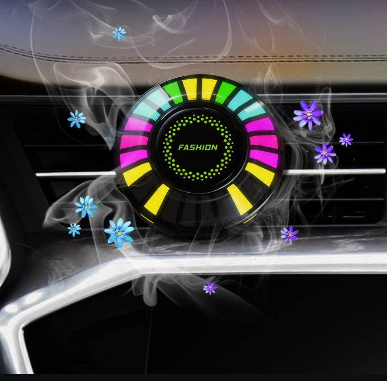 Lumière d'ambiance LED Rgb pour aromathérapie dans la voiture, capteur de couleur magique, lumière intelligente à commande vocale, lumière de rythme musical