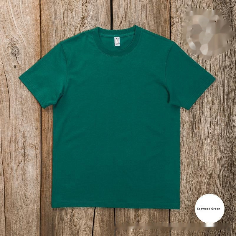 Unisex Thickened Heavy Pullover Japanese Short Sleeve Loose