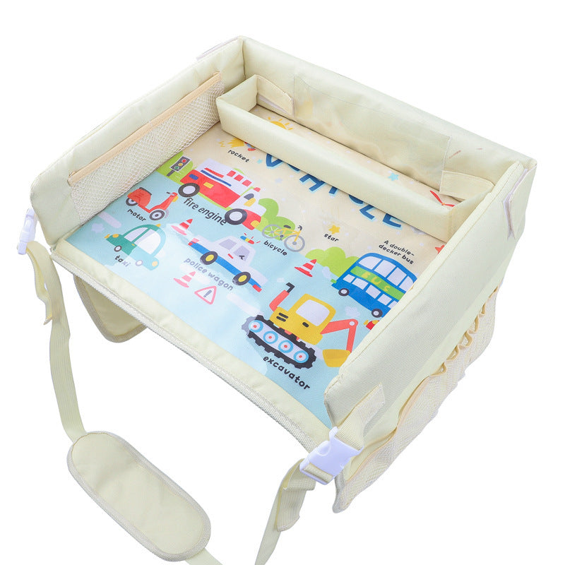 Plateau de siège de sécurité pour bébé, table de rangement pour voiture pour enfant
