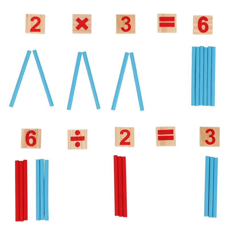 Jouets mathématiques en bois Montessori pour l’éducation précoce