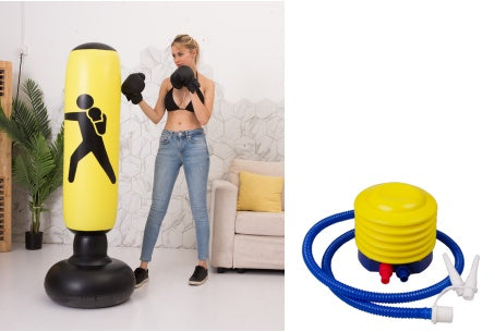 Sac de boxe gonflable, sac de sable sur pied