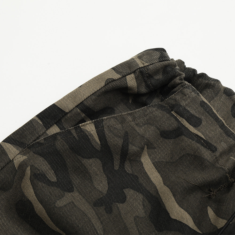 Men Fashion Brands Street Outdoor Leisure Camouflage Sports Loose Trousers