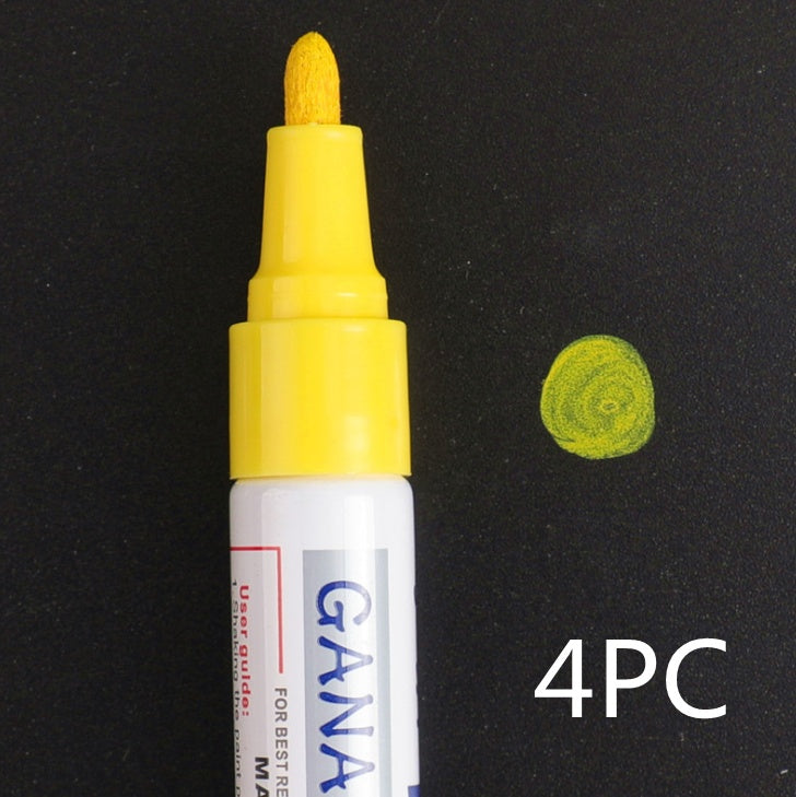 Stylo étanche coloré, bande de roulement de pneu de voiture, peinture permanente en métal CD
