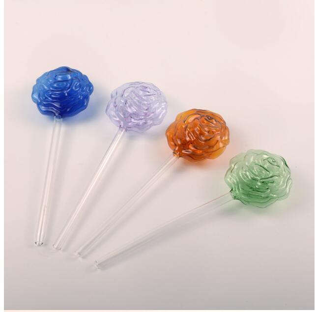 Regaderas automáticas de vidrio para pájaros, regaderas de flores, plantas decorativas, dispositivo de riego de vidrio transparente, planta de interior