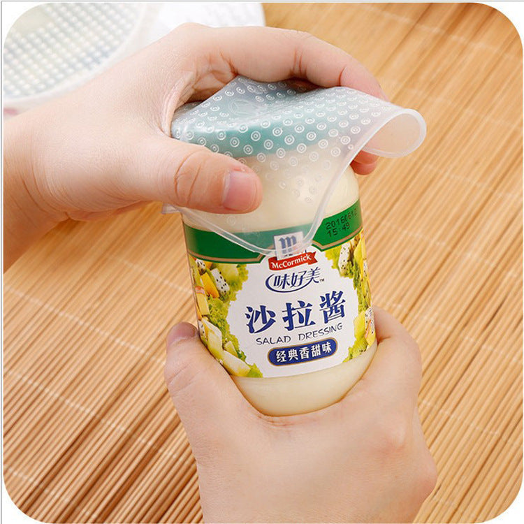 Film alimentaire extensible en Silicone réutilisable, Saran Wrap, cuisine, four à micro-ondes, joint de réfrigérateur, tampon de couverture de bol, outils de cuisine