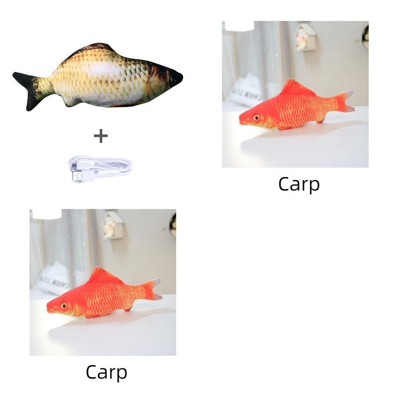 Version sans pince à chat - Jouet de poisson électrique de simulation de poisson sauteur électrique