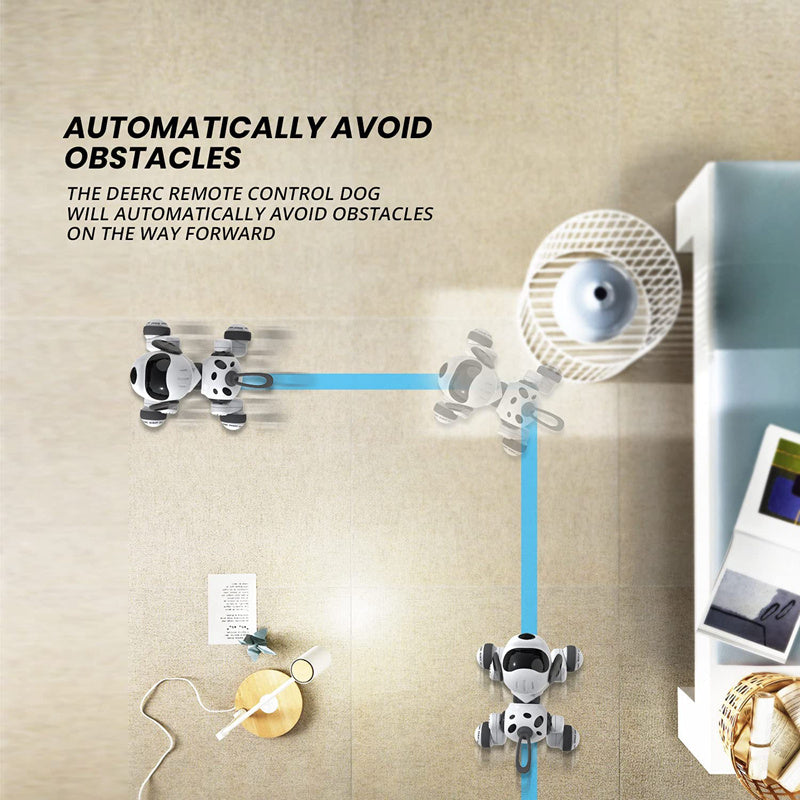 El perro robot inteligente puede caminar con el control remoto de canto eléctrico