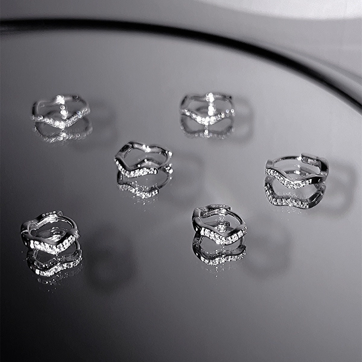 Bague d'oreille irrégulière pour femmes, mode exquise, haut sens