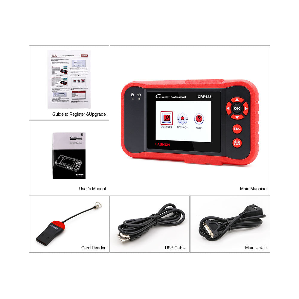 Equipo de diagnóstico del automóvil con detector de fallas CRP123