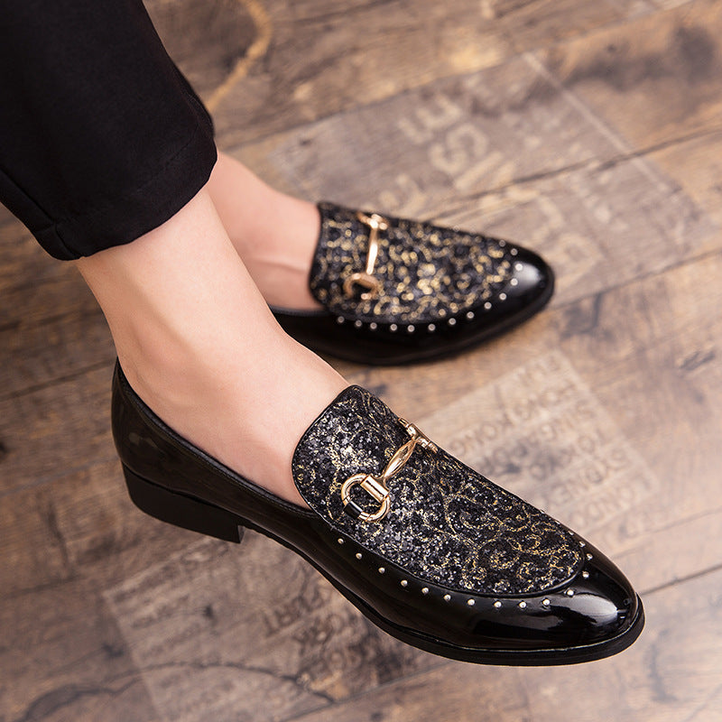Zapatos de cuero casuales británicos para hombres