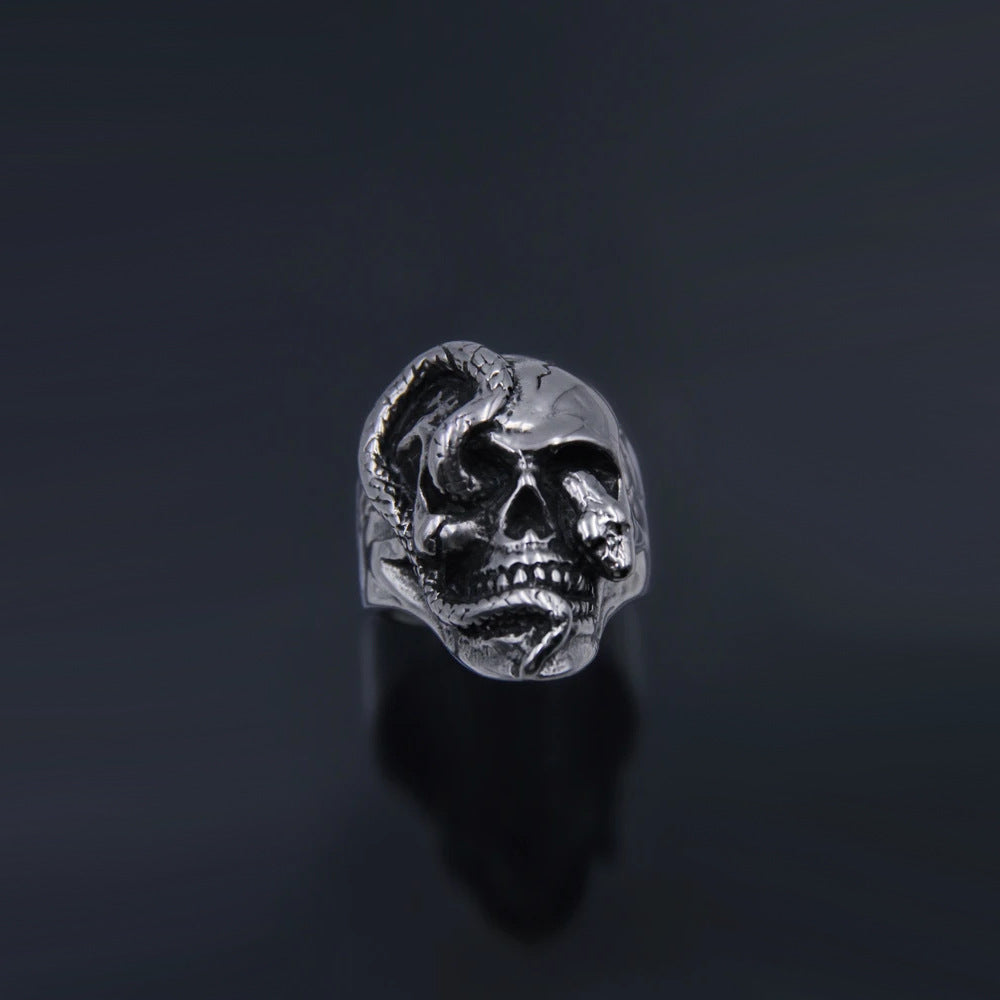Europe And America Creative Dark Retro Butterfly Ring Fashion Hip Hop
