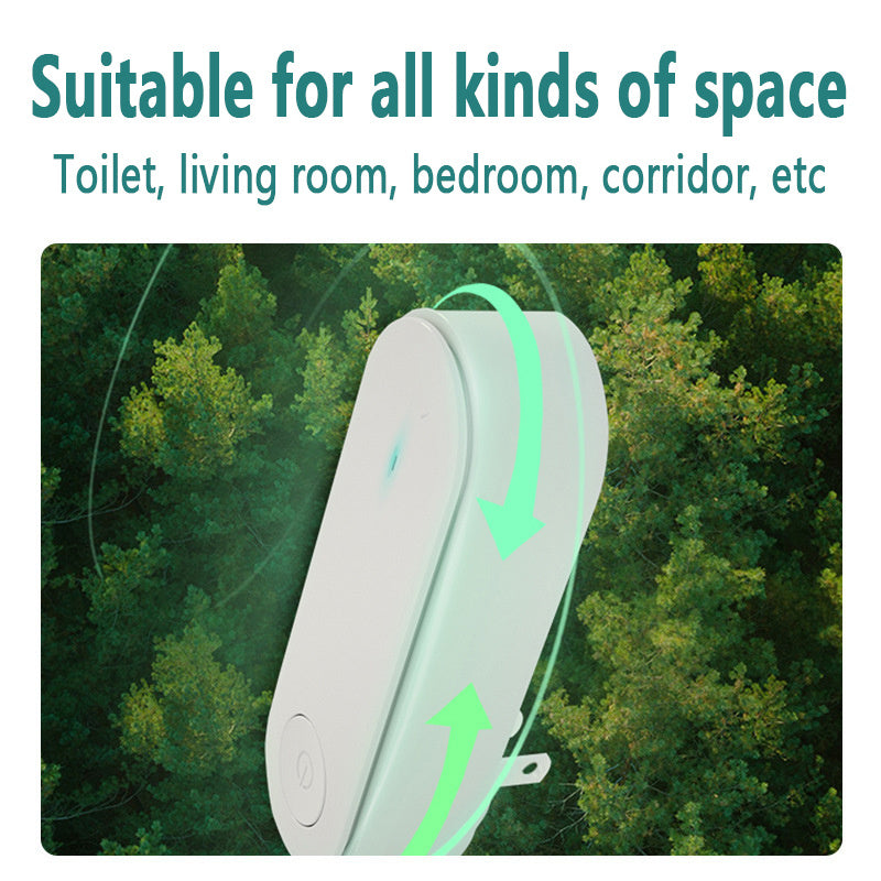 Air Purifier Anion, Mini Portable Air Purification Air Freshener Ionizer Cleaner Dust Cigarette Smoke Remover Toilet Deodorant
