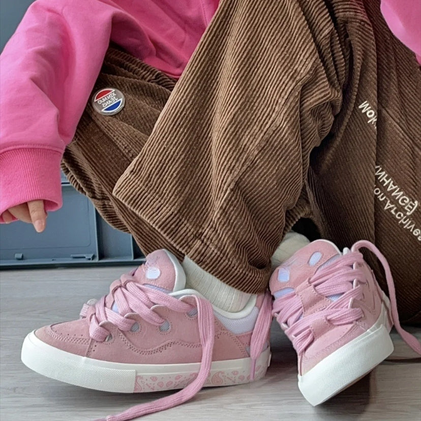 Chaussures de skateboard polyvalentes à fond plat pour sports et loisirs