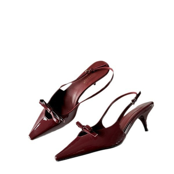 Sandales d'été à talons hauts et bout fermé