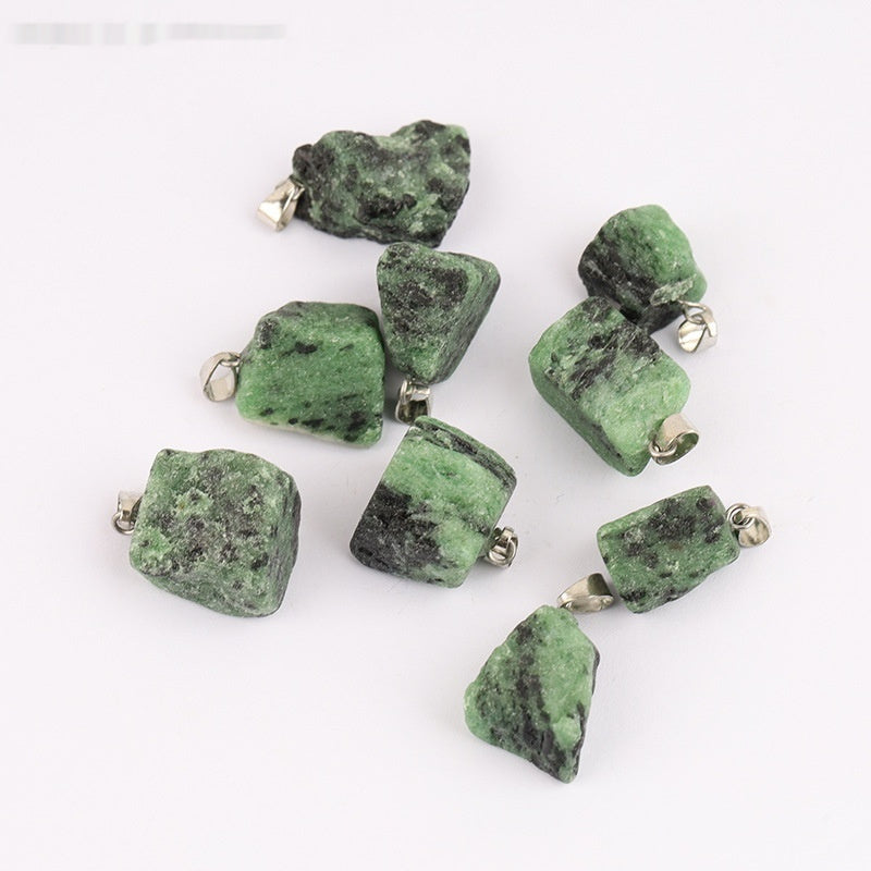 Colgante de piedra de cristal de color natural del arco iris