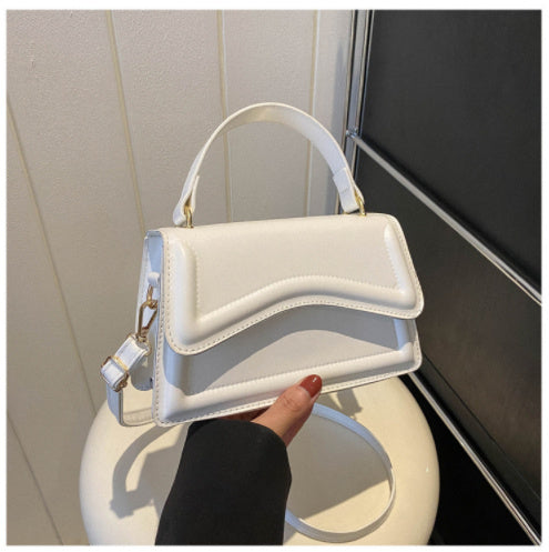 Small Square Women's Fashion Shoulder Solid Color Tote Crossbody