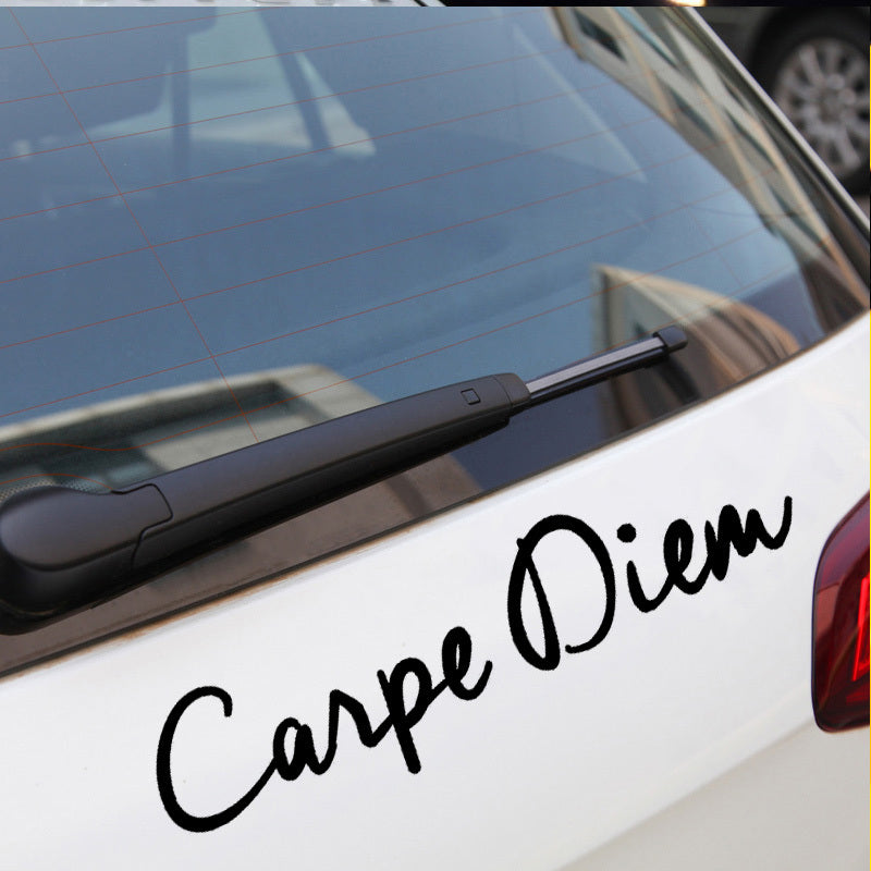 Autocollants de voiture de commerce extérieur CARPE DIEM texte de mode style de voiture autocollants personnalisés personnalisés