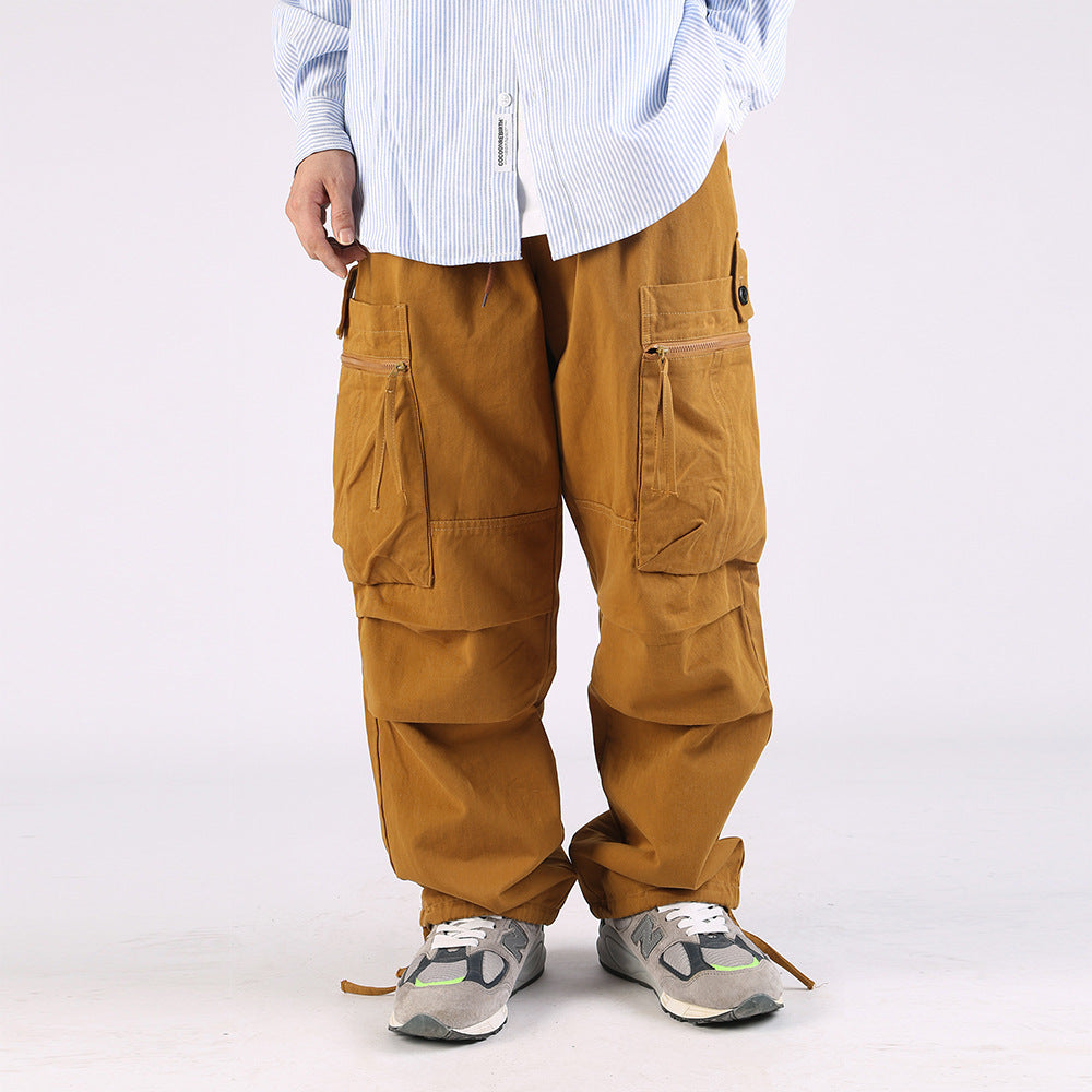 Fashion Loose Wide-leg Overalls Trendy Men