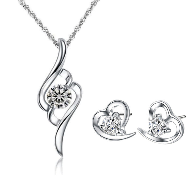 Ensemble de boucles d'oreilles et collier pour femmes, Design de Niche, pendentif d'oreille