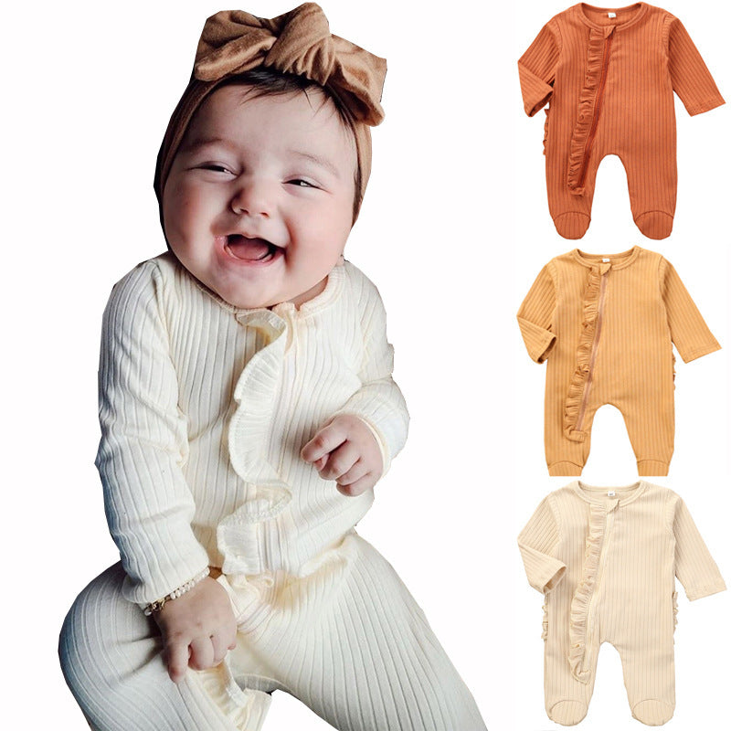 Peleles de bebé Otoño Invierno niños niñas mono de manga larga mameluco niño bebé ropa sólida Bebes Romper