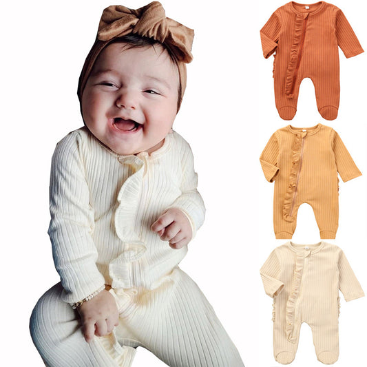 Peleles de bebé Otoño Invierno niños niñas mono de manga larga mameluco niño bebé ropa sólida Bebes Romper