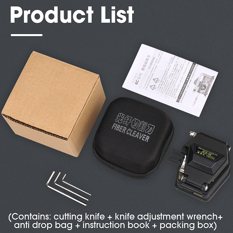 Couperet de fibre optique de haute précision pour l'épissage à froid et la fusion à chaud