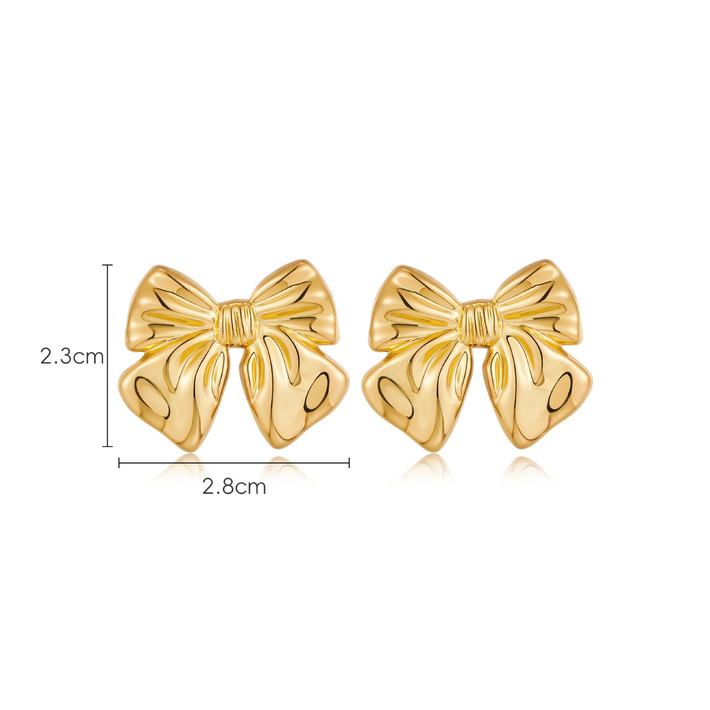 Cuivre chaud 18K de boucles d'oreilles d'arc de style européen et américain