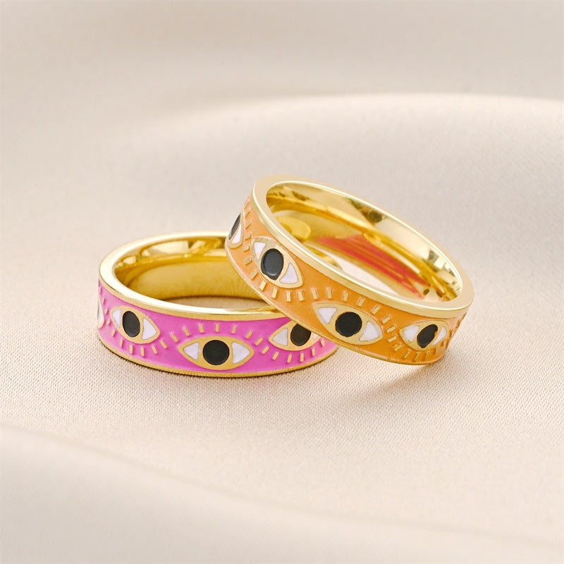 Bague de couple en acier titane à la mode pour femmes