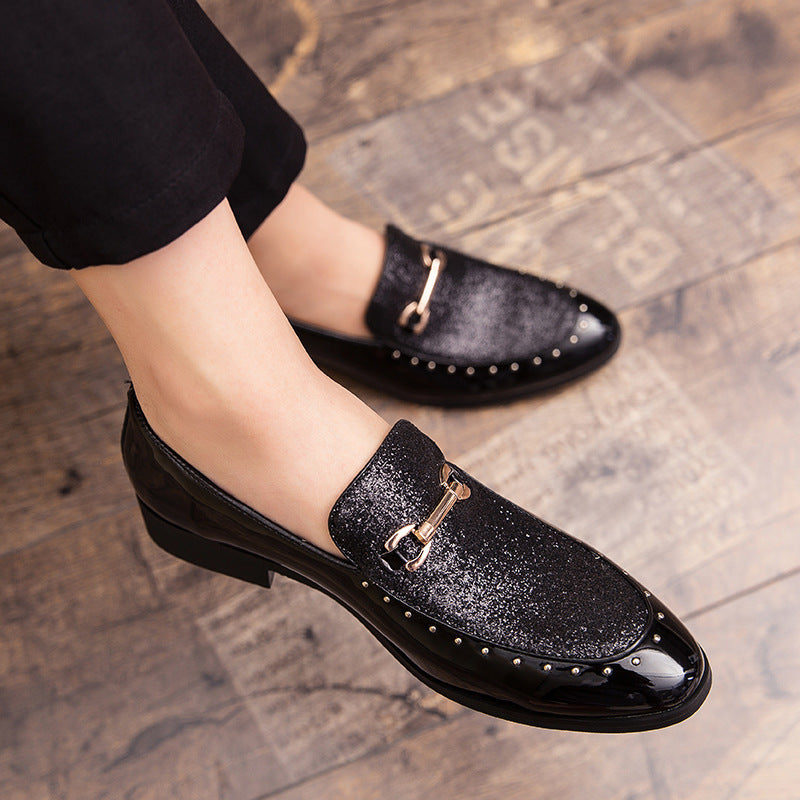 Zapatos de cuero casuales británicos para hombres