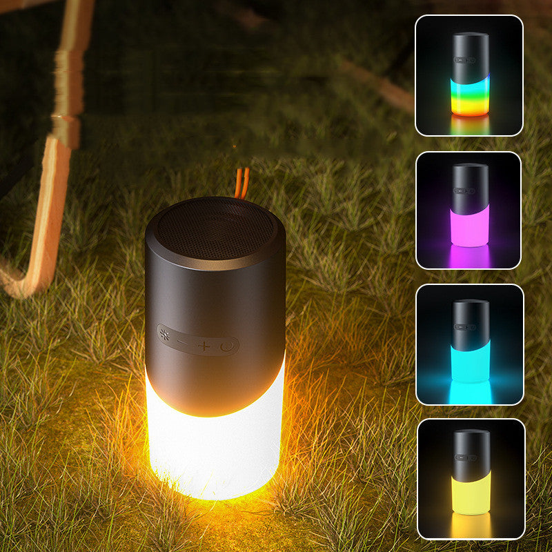 Altavoz Bluetooth inalámbrico portátil al aire libre con luces RGB