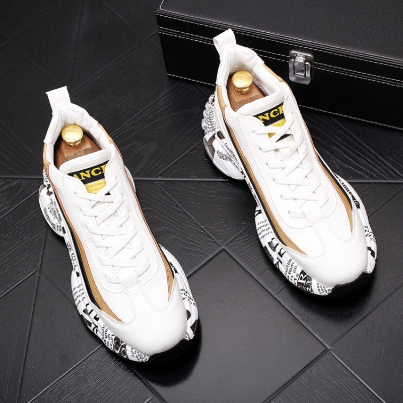 Chaussures décontractées pour hommes, baskets montantes assorties avec tout, chaussures de sport pour papa