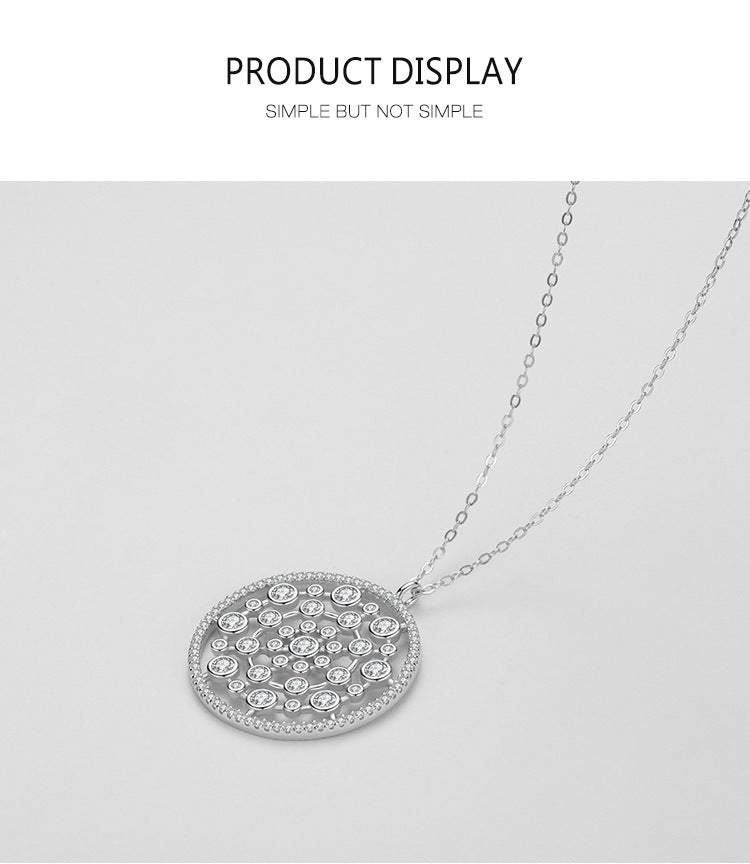 Fashion Circle Bubble Pendant Necklace For Women