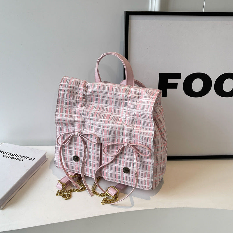 Bolso de mano para ir al trabajo, versátil, de gran capacidad, bonito, de cuero suave, con lazo, moda Popular de primavera