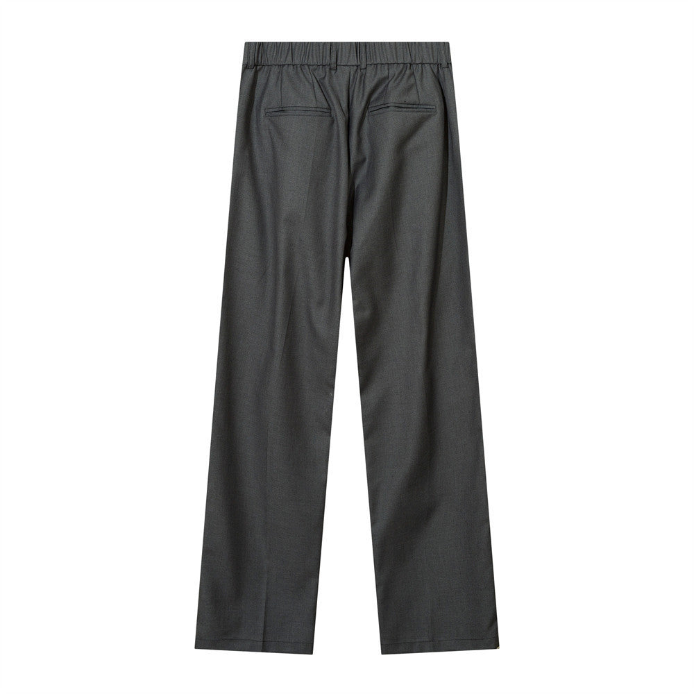 Solid Color Draping Suit Pants For Men