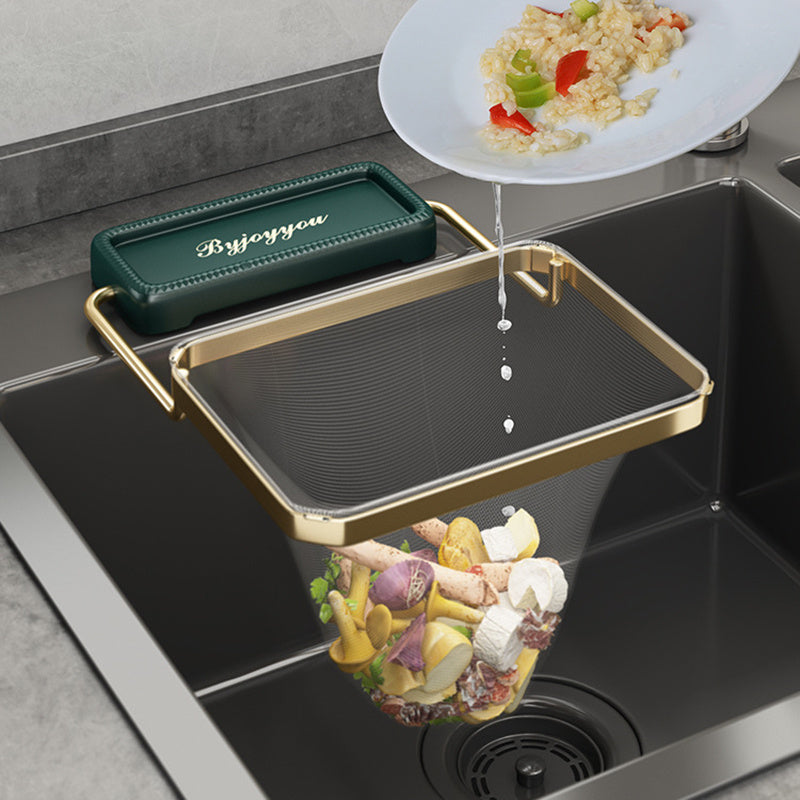 Support de filtre d'évier de cuisine, passoire d'évier pliable, support de sac en maille, filet à ordures, étagère Anti-colmatage, sac en maille jetable