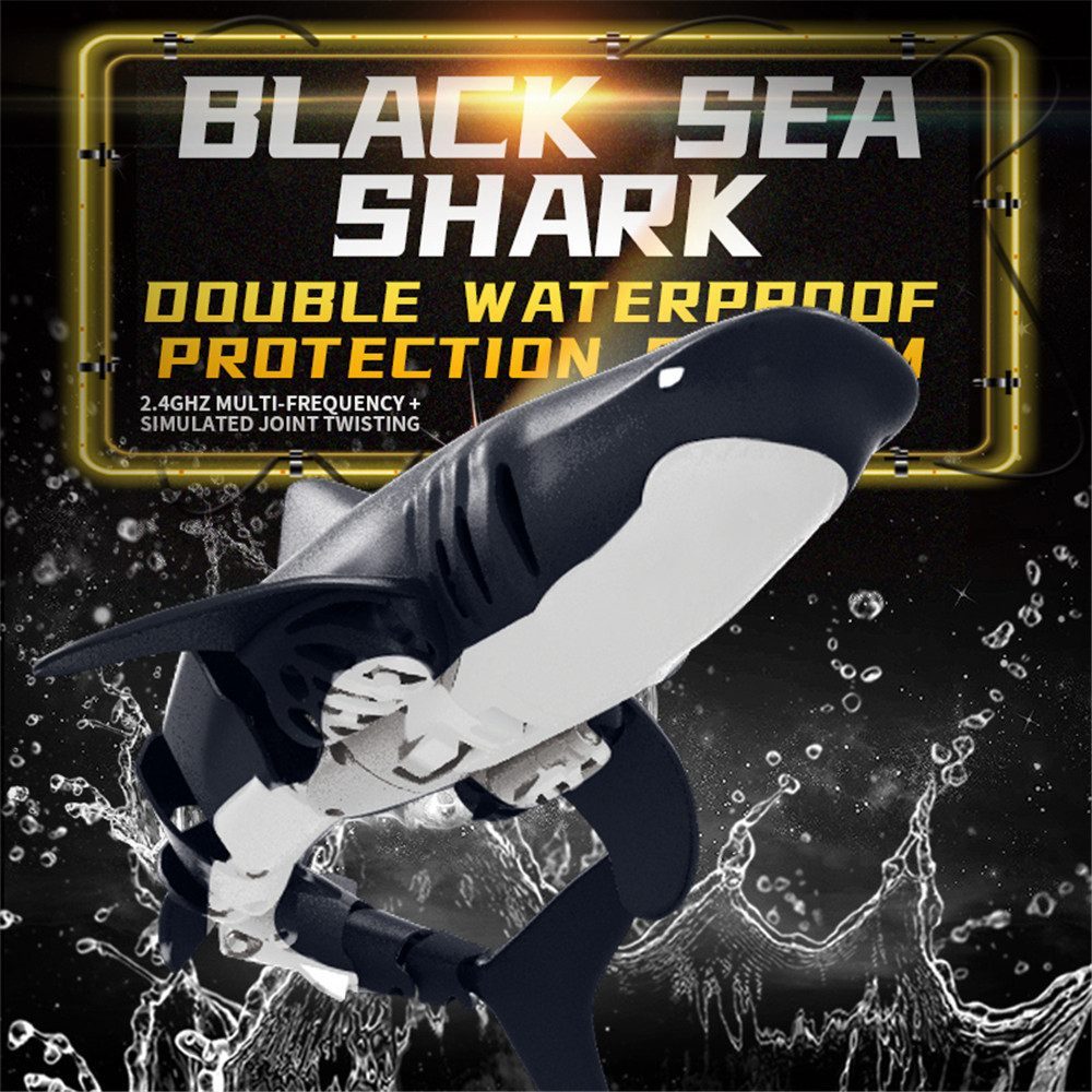 Requin télécommandé bateau jouet d'eau jouet pour enfants jouet d'eau à rames plongée