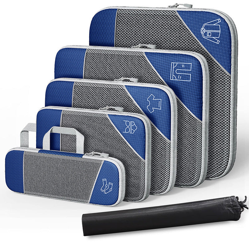 Le voyage peut être un sac de rangement à Compression, costume avec sac à chaussures, organisation visuelle des bagages en maille