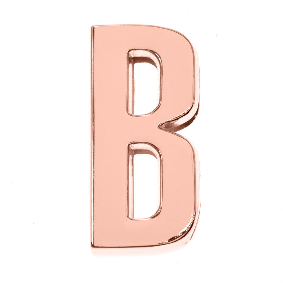 Porte-clés lettre DIY, accessoires d'ornement brillants