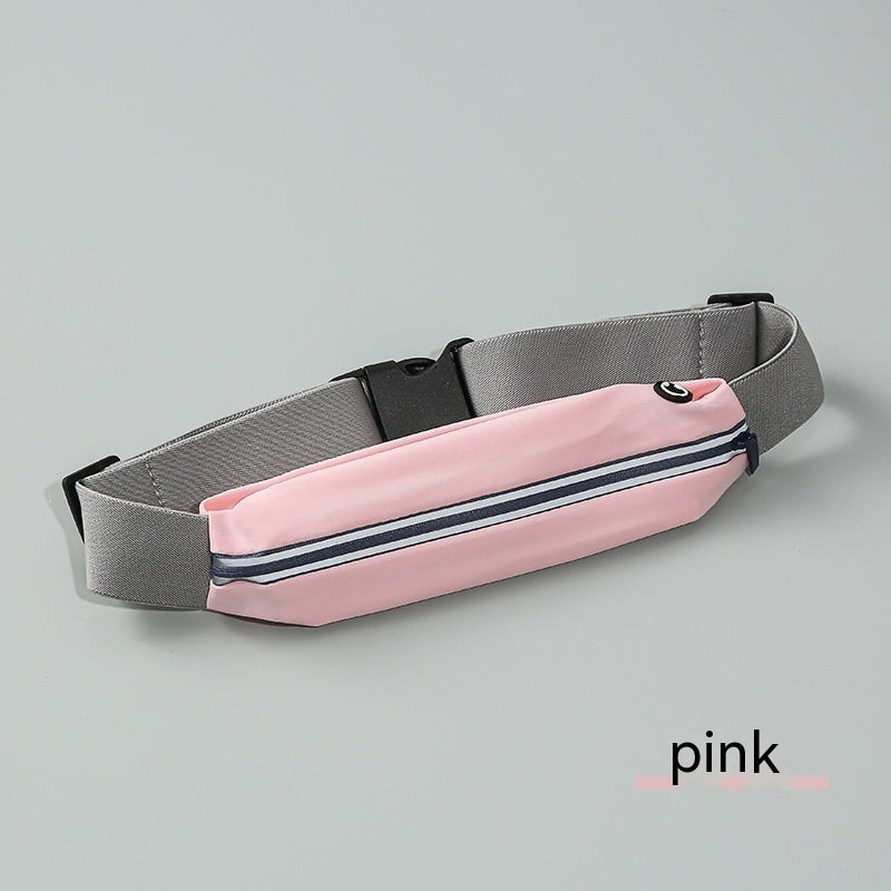 Riñonera para deportes al aire libre para hombre y mujer, bolsa de gimnasio, bolsa de almacenamiento impermeable, bolsa de deporte, Mini riñonera pequeña Invisible ultrafina