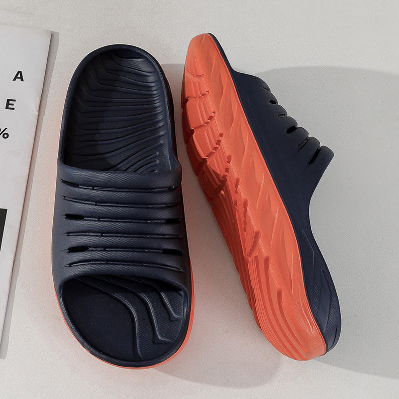 Pantoufles de récupération d'absorption des chocs pour sports d'intérieur et d'extérieur à la maison