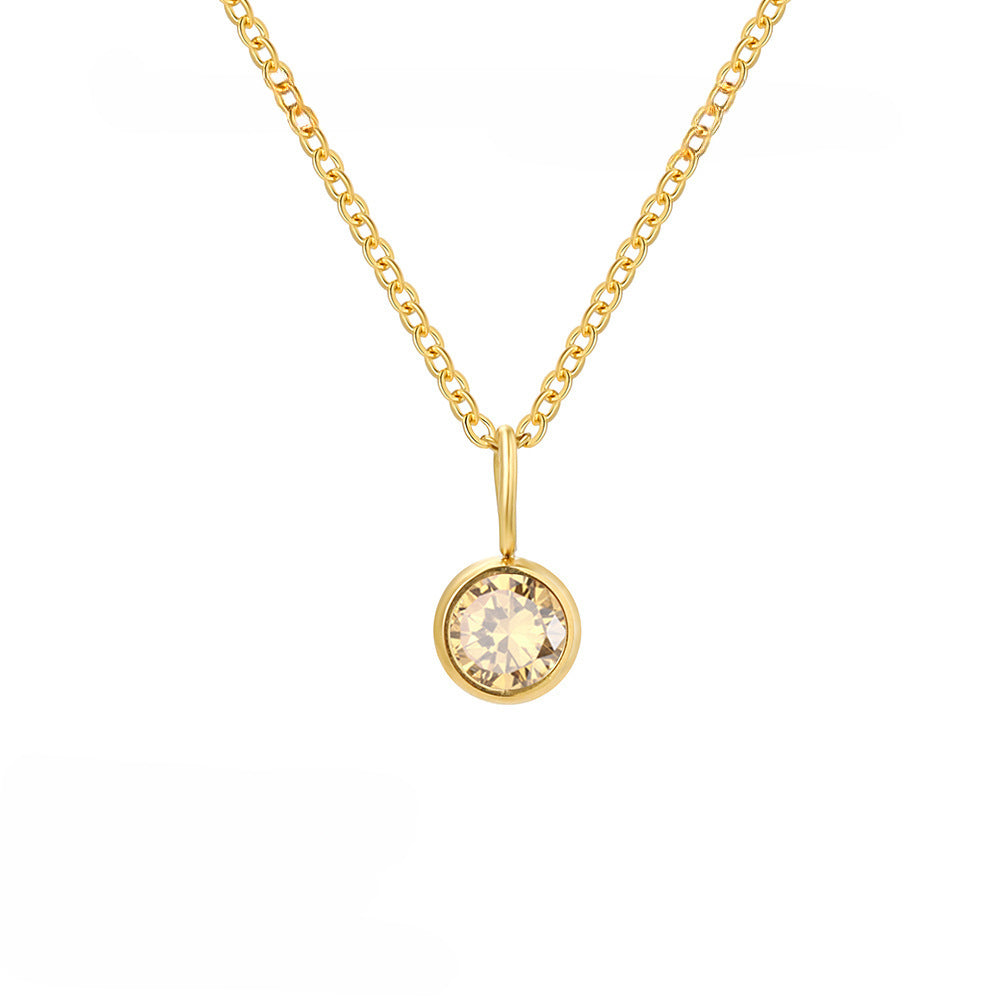 Collier de pierre de naissance d'élément de personnalité de mode