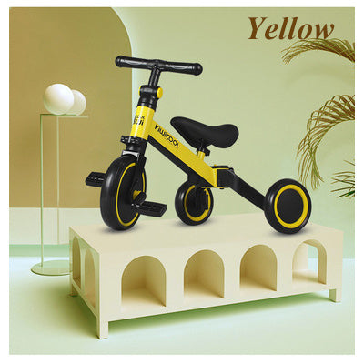Trottinette d'équilibre deux en un pour enfants de 1 à 3 ans, Tricycle multifonctionnel