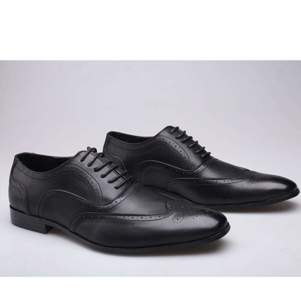 Zapatos de cuero Pu para hombre talla grande para hombre