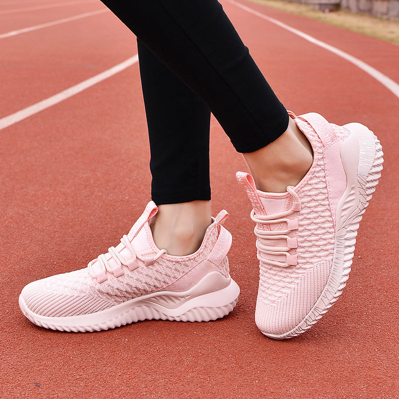 Chaussures de course de sport tissées volantes d'été pour couple