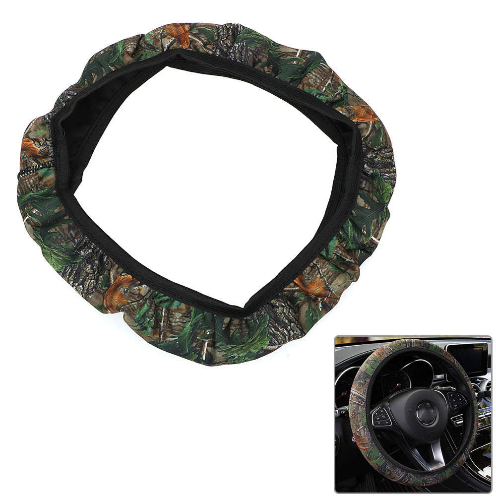 Housse de volant de voiture Camouflage, style de voiture, SBR Lycra, accessoires d'intérieur automobile, protection de roue antidérapante