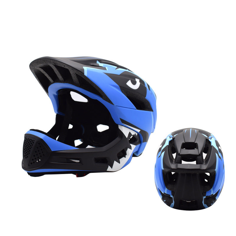 Casco de bicicleta de equilibrio para niños, equipo de protección deportiva para montar en bicicleta, casco de cara completa para patinete deslizante