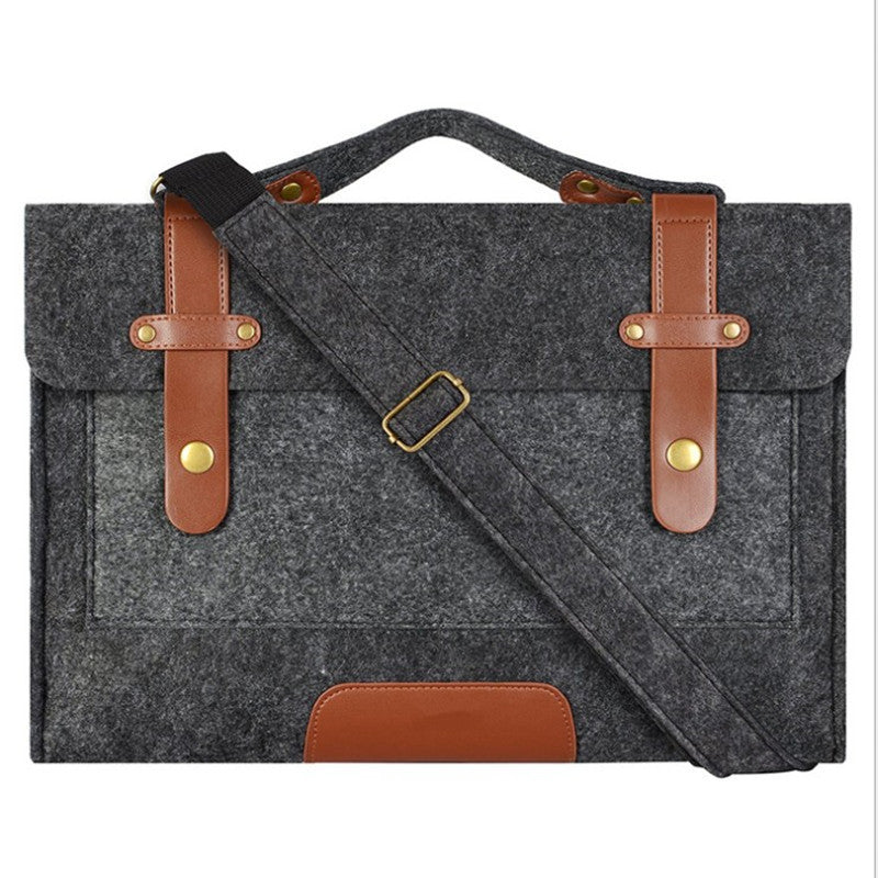 Funda protectora de fieltro para computadora simple y conveniente