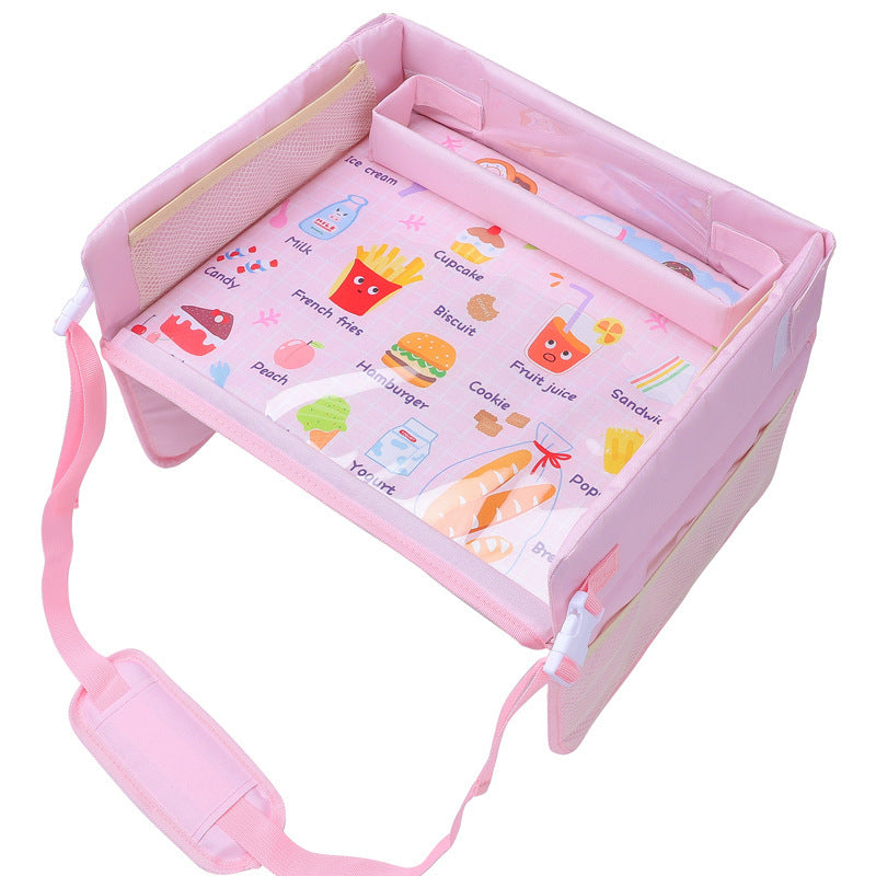 Plateau de siège de sécurité pour bébé, table de rangement pour voiture pour enfant