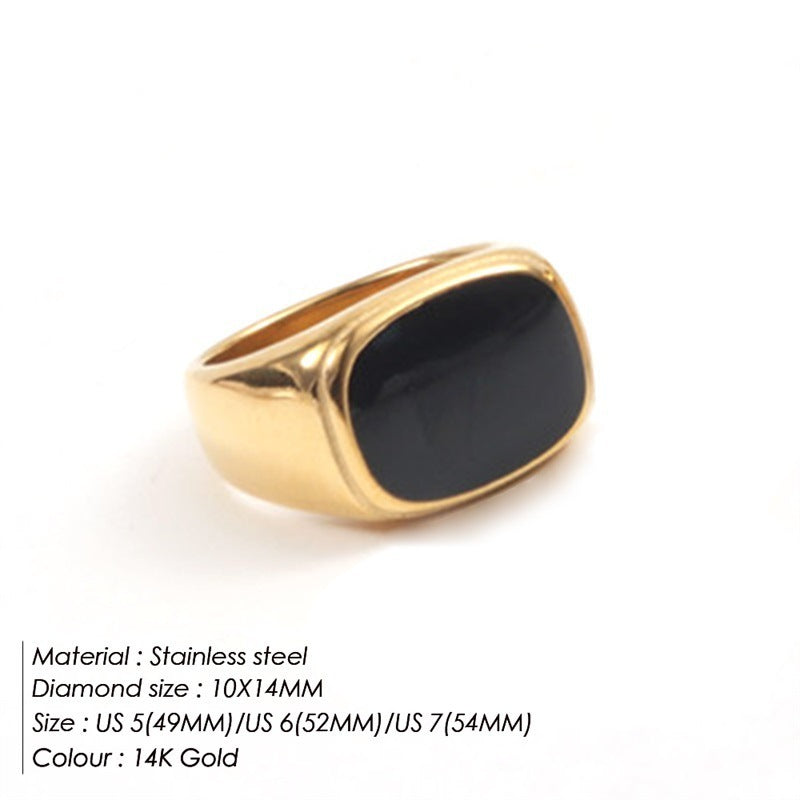 Bague en acier inoxydable pour femmes