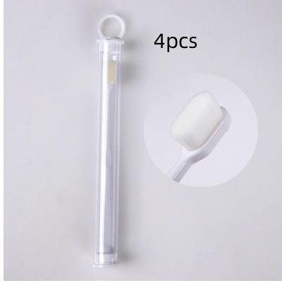 Brosse à dents Ultra-fine, poils Super doux, nettoyage en profondeur, Portable, outils de soins bucco-dentaires, nettoyage buccal, voyage